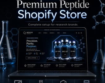 Shopify Product Setup | Peptide Store Design | Product Uploads, Variants, Collections, SEO & Catalog Build For Peptide Shops