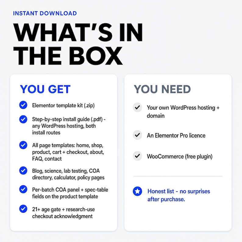 Peptide Website Design for WordPress, Peptide WordPress Theme, WordPress Website Template, Science Brand Store Layout, for Science Brands image 6