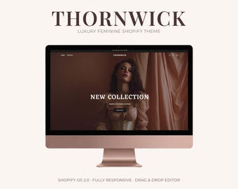 Pink Shopify Theme | Luxury Fashion Template | Feminine Boutique Website | For Clothing Brand Owners Ready To Launch A High End Store