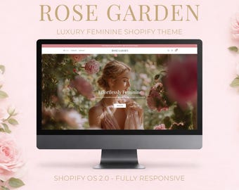 Tema Shopify de Moda de Luxo | Tema Shopify Rosa OS 2.0 | Design de Loja Boutique Feminina com Lookbook para Marcas de Roupas