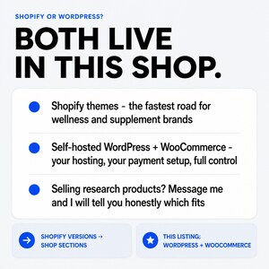 Peptide Website Design for WordPress, Peptide WordPress Theme, WordPress Website Template, Science Brand Store Layout, for Science Brands image 7