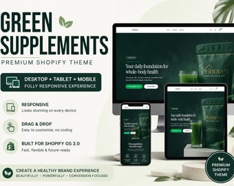 Luxury Shopify Theme For Health Brands | Premium Ecommerce Website Template | Modern Responsive Store Design For Wellness Products