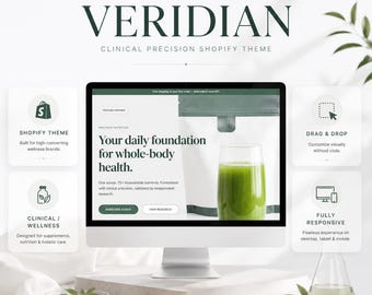 Shopify Template for Skincare Brands | Luxury Modern Ecommerce Website Theme | Clean Mobile Responsive Design For Beauty & Wellness Stores