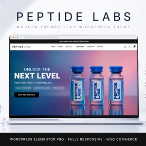 Elementor Pro WordPress Theme for Tech Startups, WooCommerce Website Template, Clean Responsive Store Design, No Code Needed