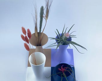 Vases | 4 Designs | 6 Colors | Modern Home Decor by Polkaheim