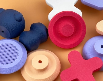 Playful Furniture Knobs | 6 Designs | 6 Colors | Modern Drawer Pulls