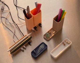 Cable Holder Desk Organizers for Cords, Pens, Paperclips and more