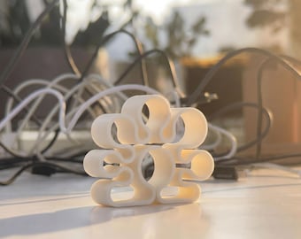 Minimal Cable Holder for Home Office Desk