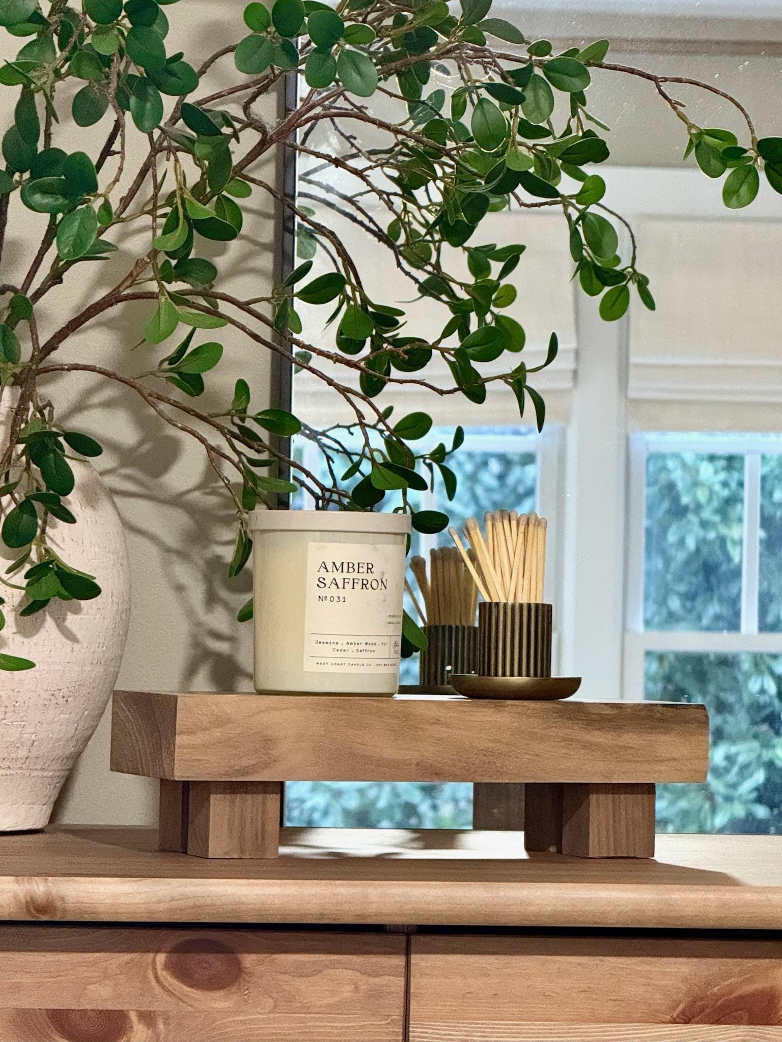 Handcrafted Solid Walnut Kitchen Riser | Luxury Hardwood Pedestal | Sink Organizer | Counter Decor | Made in NC