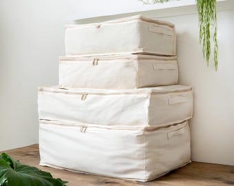 Opbergzakken voor kleding – 330 gsm (10 oz) dik natuurlijk katoen