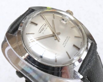 Vintage Aureole Calendar Super Watch, Sunburst Dial, 21 Jewels Automatic (1970s)