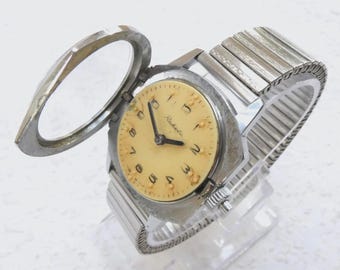 A vintage RAKETA Braille watch from the 1960s is a true collector's gem, featuring a unique tactile dial for the visually impaired.
