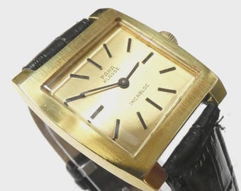 Vintage German PARA KLASSE Gold-Plated Mechanical Watch, Swiss Movement, Ready to Wear