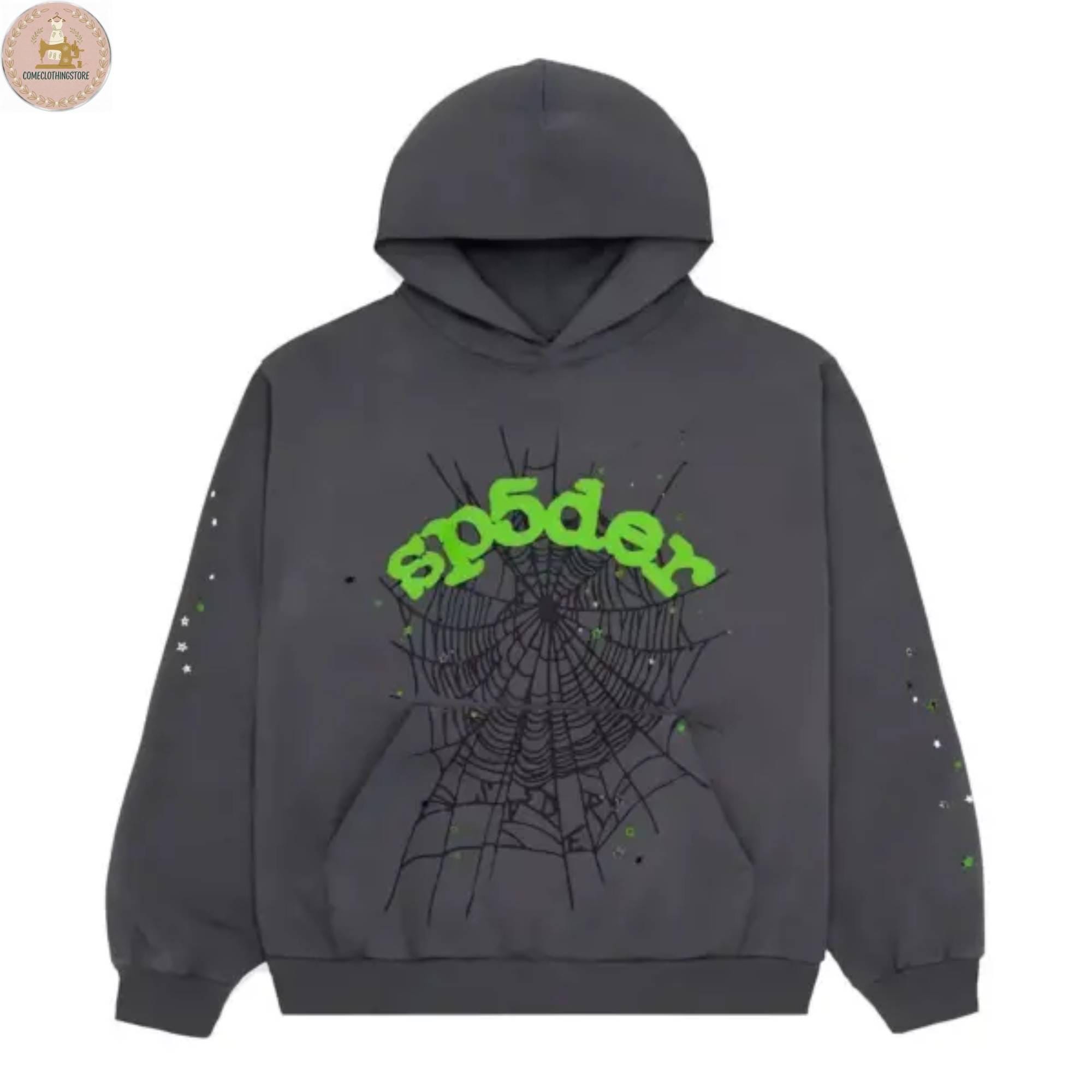 Sp5der sp5der 蜘蛛の巣 ブラックパーカー hoodie black - Etsy 日本