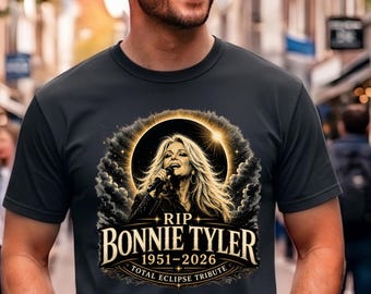 Bonnie Tyler Total Eclipse Tribute Shirt, Comfort Colors Unisex Youth Vintage Tee, 1951-2026 RIP Rock Music Memory T-Shirt