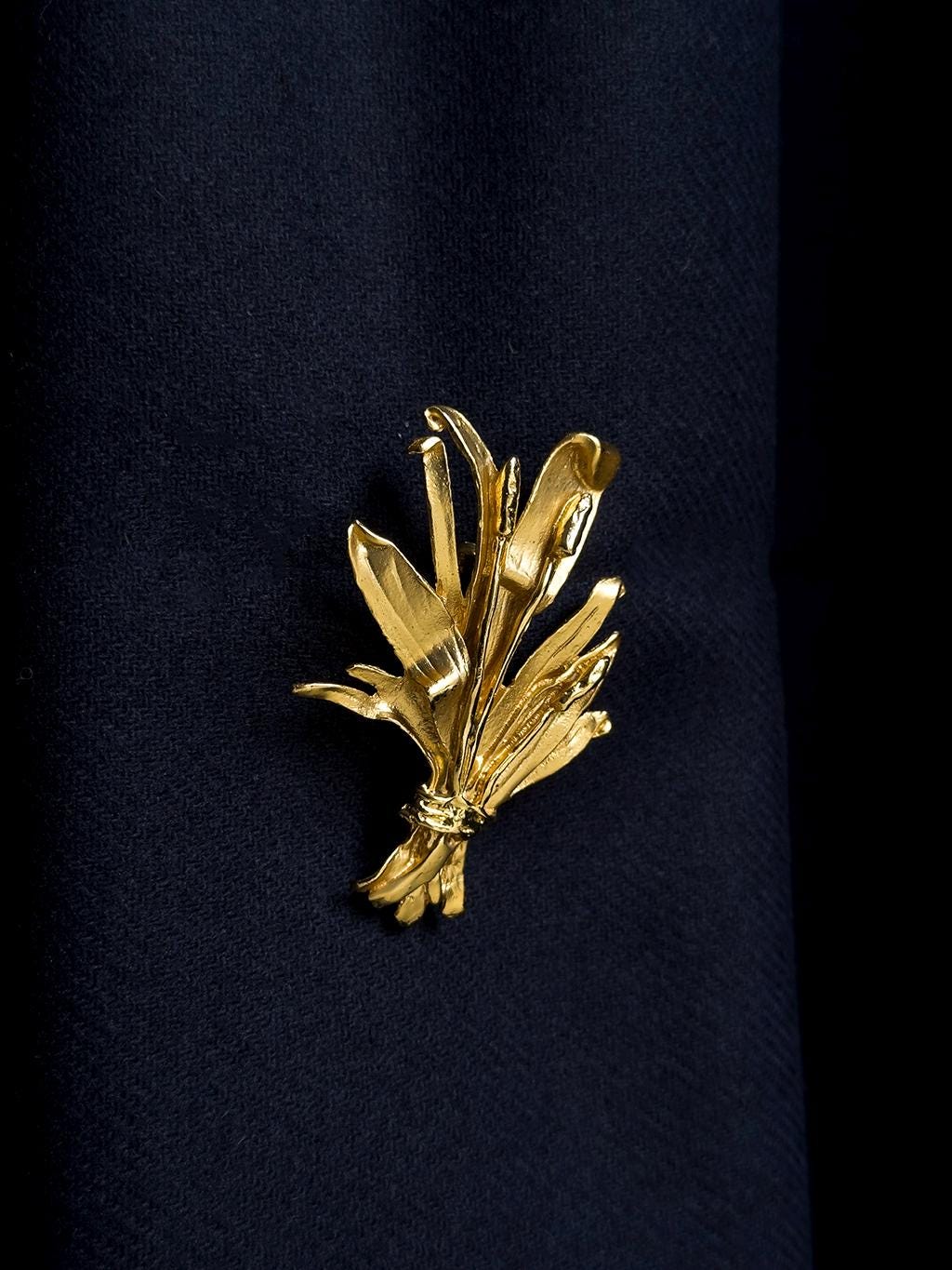 Broches vntage des années 1970 4 épngles fleur marguerte Wess