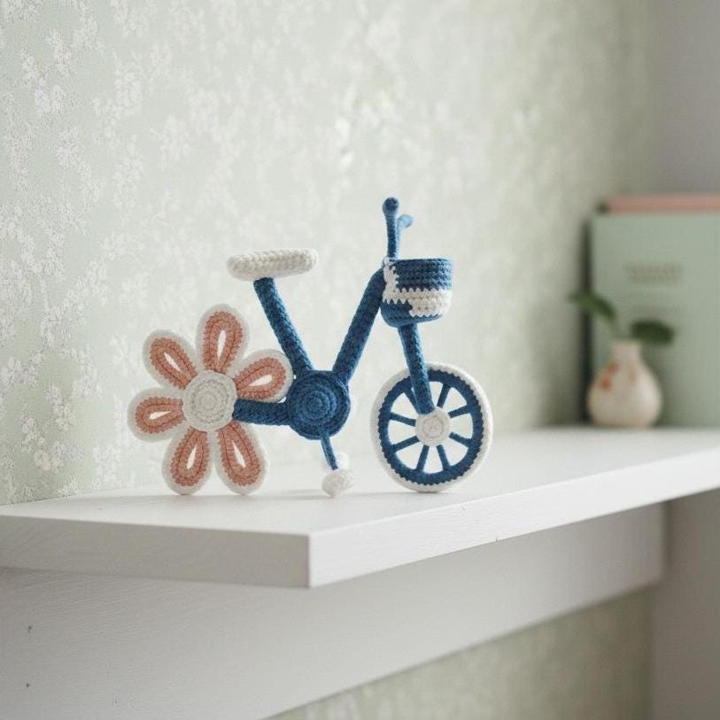 30 Bicycle Crochet Patterns for Bikes, Decor, Gifts, and Cozy Home Projects 20 Flower Cycle Amigurumi Pattern