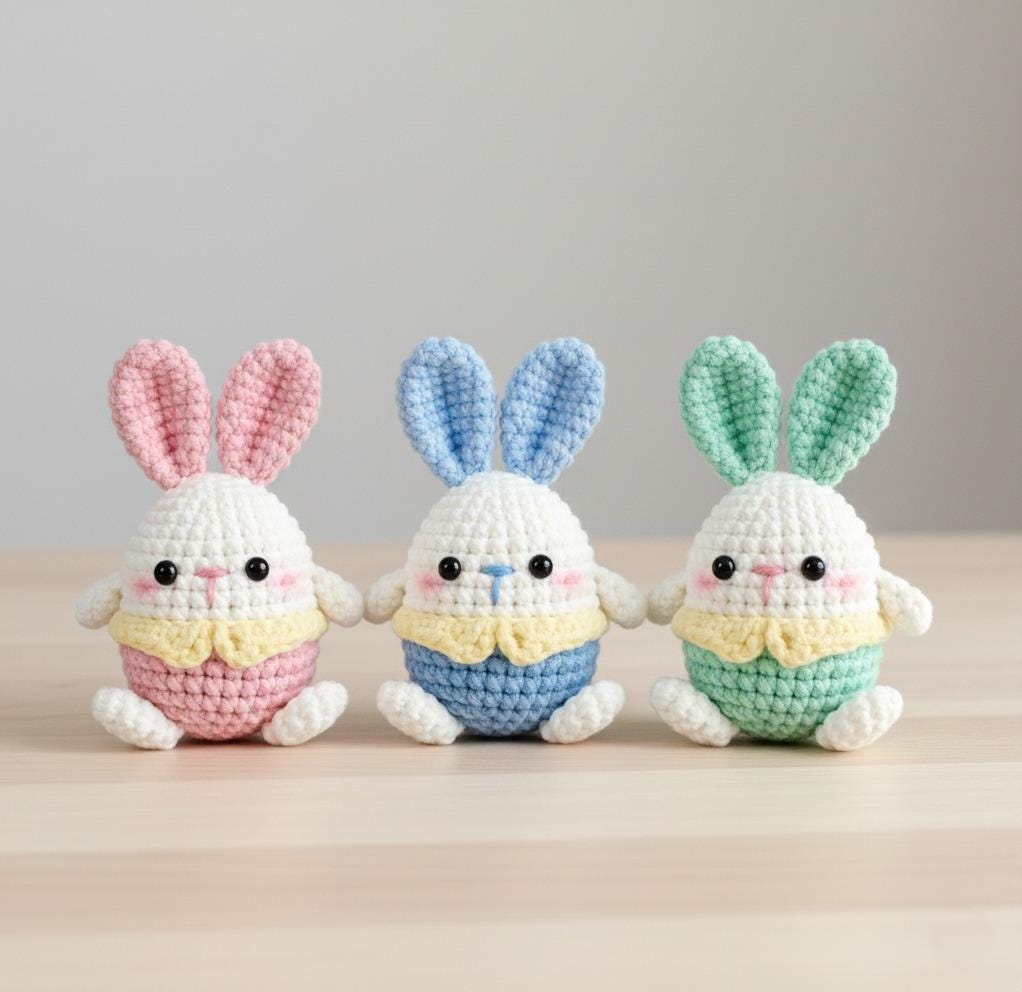 40 Easter Bunny Crochet Patterns for Spring Gifts, Baskets, and Home Decor 17 Crochet Easter Bunny Amigurumi Pattern Beginner Friendly