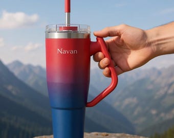 Rotatable Handle High End Tumbler With Leak Proof Straw