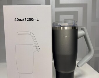 Rotatable Handle High End Tumbler With Leak Proof Straw