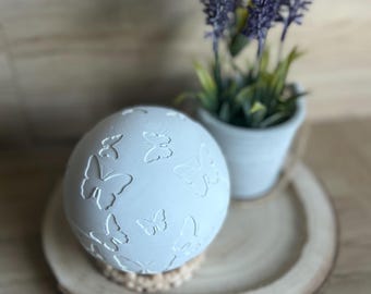 Lámpara de mariposa | Linterna | Esfera de luz impresa en 3D | Decoración con velas LED | Decoración de primavera | Decoración de Pascua | Lámpara de mariposa