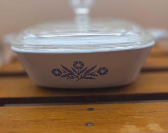 Corning Ware P-10-B 10" Casserole Dish w/ Lid – Cornflower Blue – Made in USA