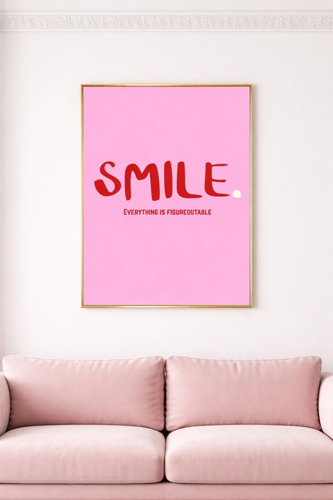 Poster | Smile | Typography | Optimism | Positive Vibes | Stylish Art ...