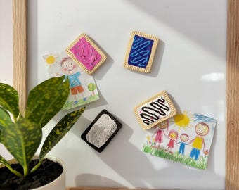 Ímãs grandes de Pop Tart (pacote com 4)