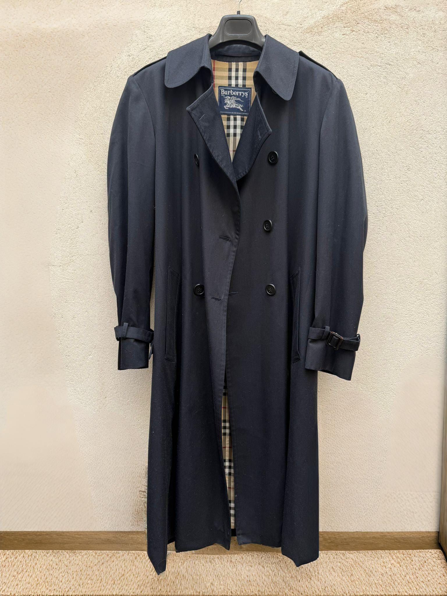 Navy burberry trench - Etsy 日本