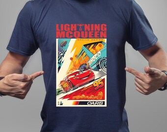 Lightning McQueen Shirt, Cars Movie Tee, Disney Cars T Shirt, Racing Series Graphic Tee, Pixar Cars Shirt, McQueen 95 Shirt