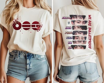 Kpop Inspired Shirt, Korean Pop Fan Tee, Music Lover Graphic Shirt, Double Sided Concert Style Tee, Fan Gift Shirt