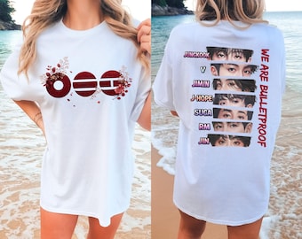 Comfort Colors Kpop Inspired Shirt, Korean Pop Fan Tee, Music Lover Graphic Shirt, Double Sided Concert Style Tee, Fan Gift Shirt