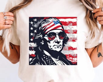 Comfort Colors Abraham Lincoln Patriotic Shirt, USA Flag Graphic Tee, American President Shirt, Fourth Of July Tee, Vintage America Shirt