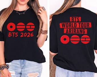 Comfort Colors Kpop Concert Shirt 2026, Double Sided Korean Pop Fan Tee, World Tour Inspired Shirt, Concert Outfit Tee, Music Fan Shirt