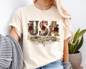 250th Anniversary Unisex T-Shirt, Patriotic American History, Revolutionary War