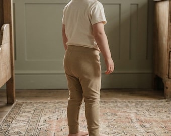 Leggings de algodón egipcio orgánico para niños pequeños (2-4 años) / Sahara
