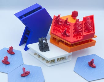 Catan Seafarers Modular Magnetic Player Organizer With Lid