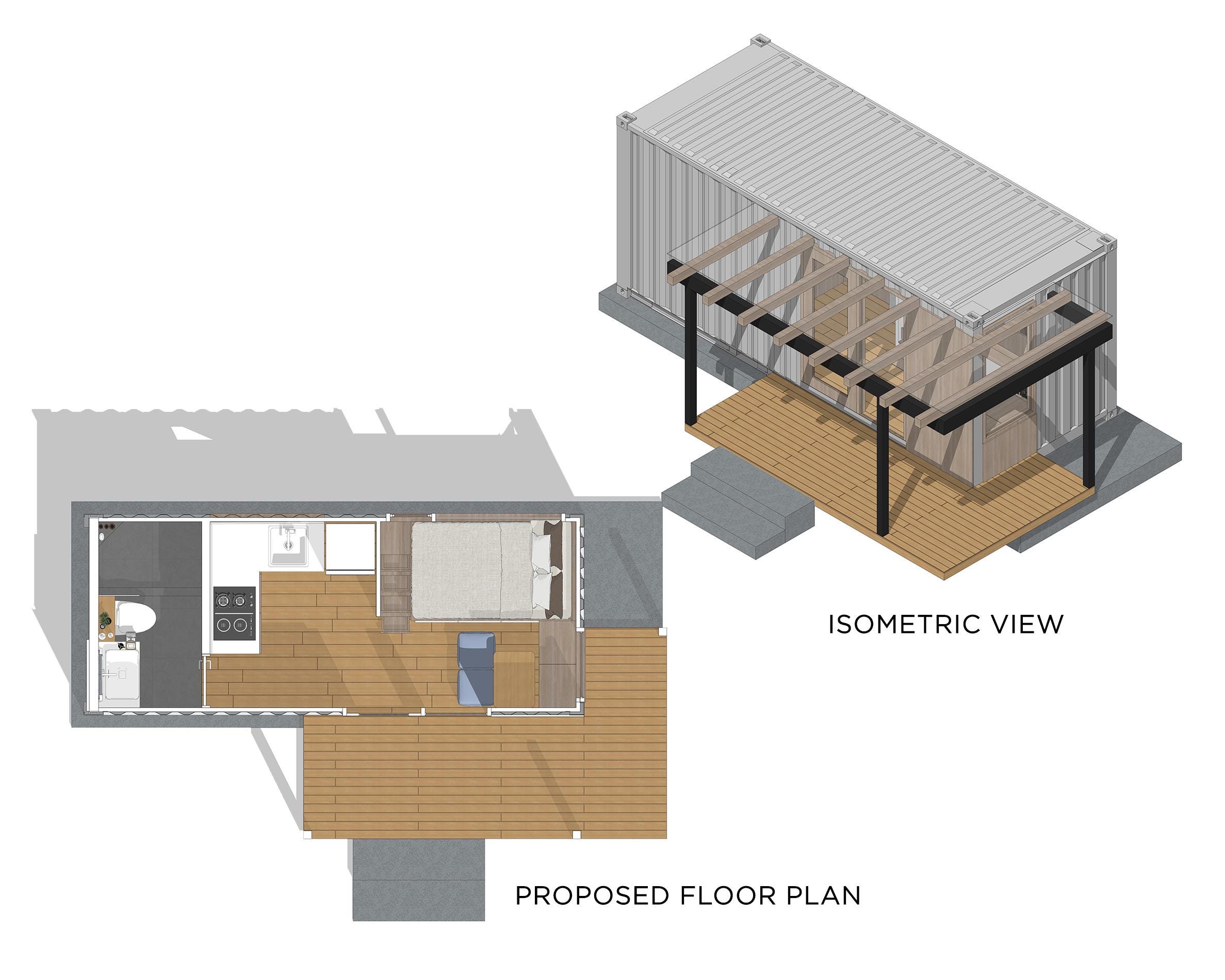 20ft Container Studio House Plans (full Package) - Etsy