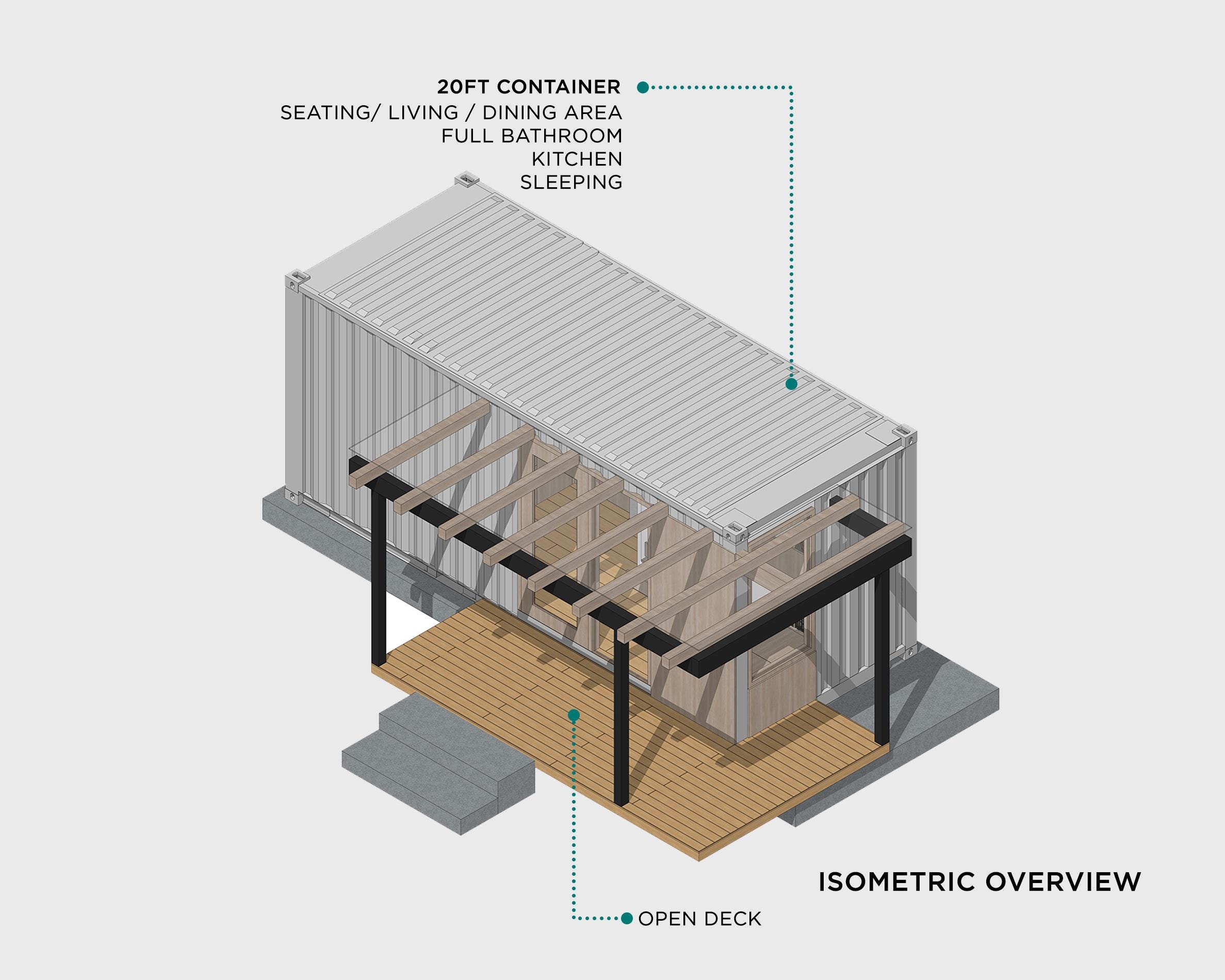 20ft Container Studio House Plans (PDF) - Etsy