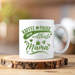 Caneca de café, presente para a mãe, presente de Dia das Mães, presente de aniversário, cerâmica, presente para a mãe, pausa para o café, bule