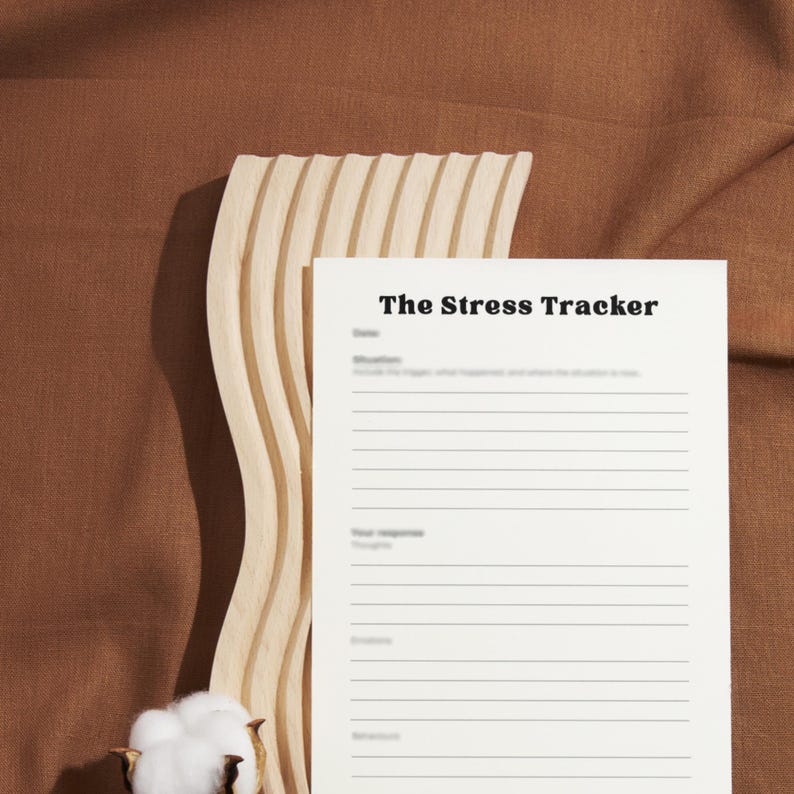 Stress Trigger Tracker Printable | Anxiety & Emotional Log | Mental ...