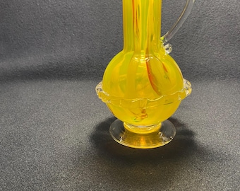 Vintage Handblown Glass Pitcher by Jerzy Sluczan-Orkusx