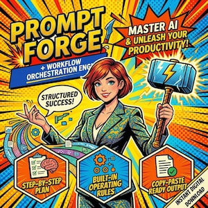 AI Prompt Forge System - Template for ChatGPT Claude Gemini - Digital Download