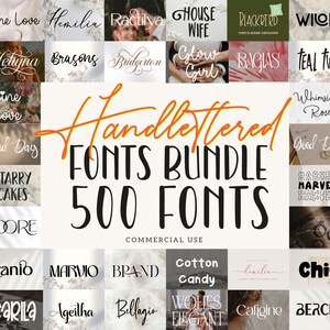 400+ Wedding Fonts Bundle: Elegant Script Fonts for Cricut, Calligraphy Fonts, Handwriting Fonts, Cursive Fonts, Cute Fonts, Procreate Fonts