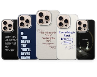 Motivational Quote Phone Case Lock In Aura Cover for iPhone 17 Air 16e 15 Pro Max 14 13 | Samsung S26 Ultra S25+ | Google Pixel 10 XL 9A 8