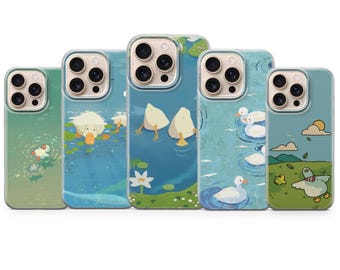 Silly Goose Phone case Duck Aesthetic Cover for iPhone 17 Air 16e 15 Pro Max, Samsung S26 Ultra S25+, Google Pixel 10 XL 9A