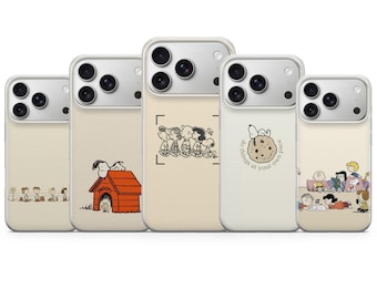 Peanuts Phone Case Cartoon Cover for iPhone 17e 16 Pro Max 15 Pro 14 13, Samsung Galaxy S26 Ultra S25+ S24 Fe Google Pixel 10 XL 9A 8