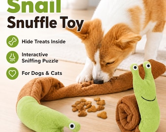 Snail Toy For Pets, Dogs And Cats Playing Plush - Interactive Fun Toy