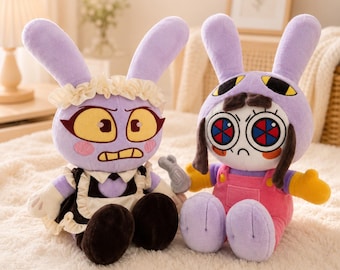 Maid Jax Plush Toy, Cute Rabbit Stuffed Doll - Soft Cuddly Room Decor Gift