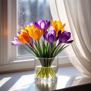 Pre-Chilled Crocus Bulbs – Indoor Winter Blooms, Easy Pot Planter Flowers